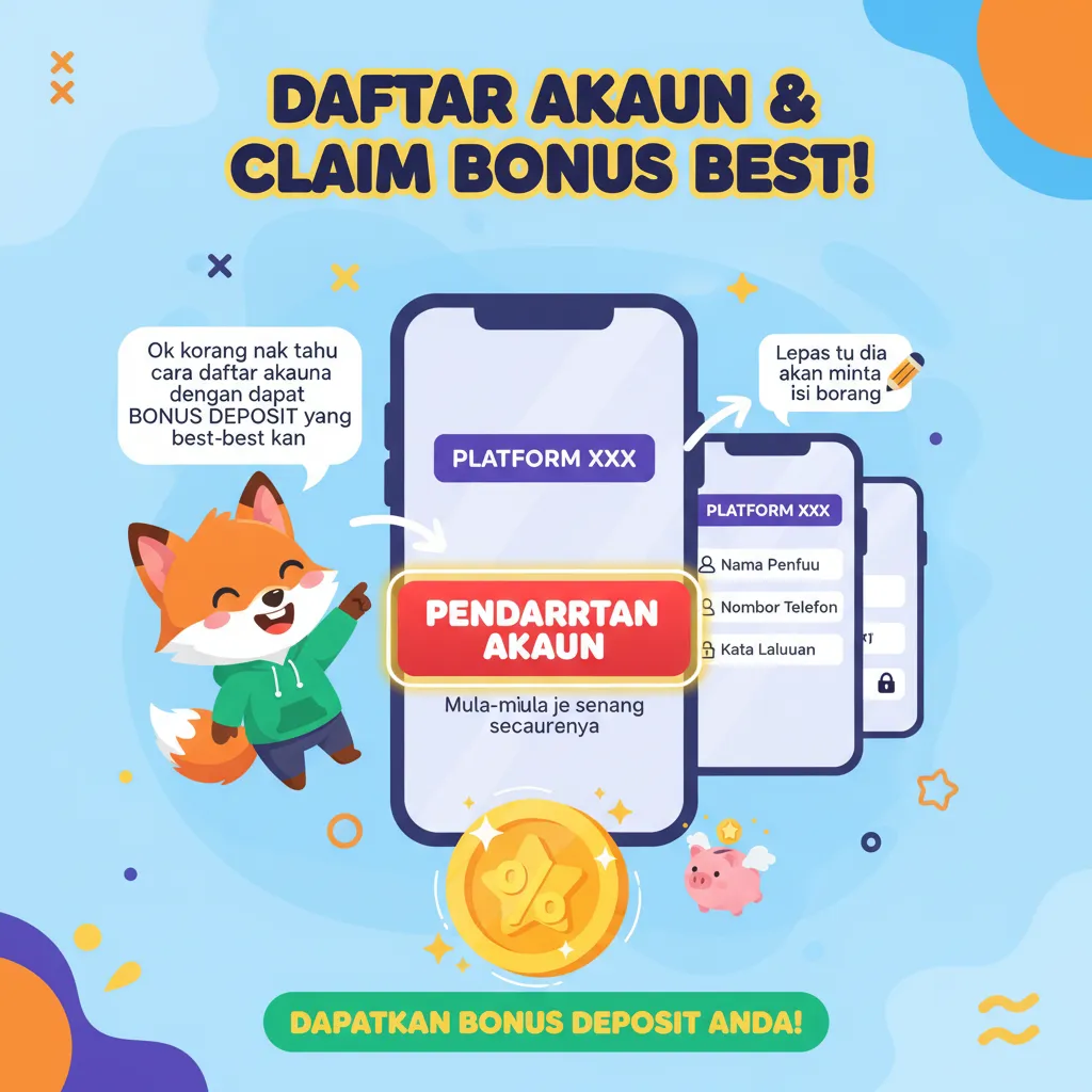 Dato Judi: Cara Daftar Akaun & Bonus Deposit