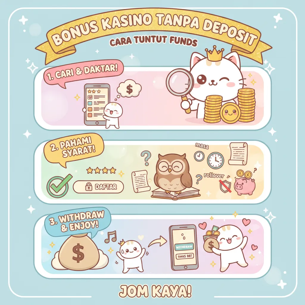 Bonus kasino tanpa deposit: Cara tuntut funds