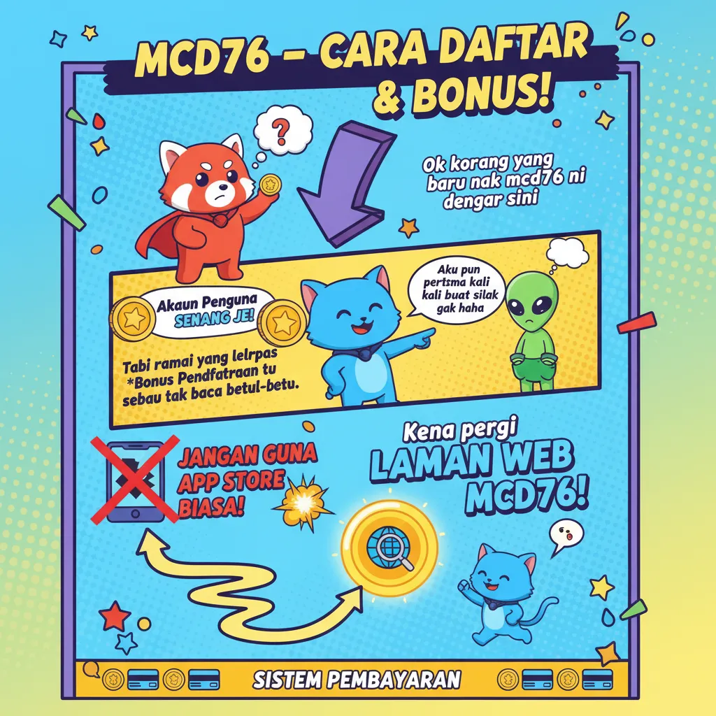 Cara Daftar Akaun mcd76 & Bonus Pendaftaran